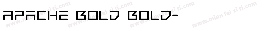 Apache Bold Bold字体转换